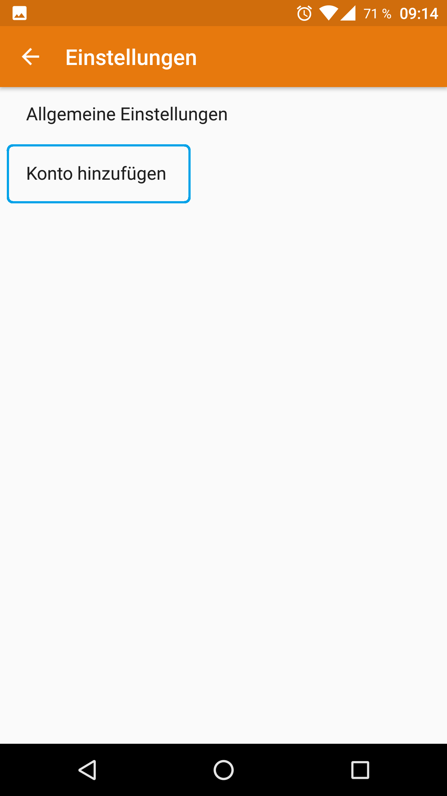 Android Mail hinzufuegen